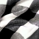 Manta Decorativa Ventura Degradê Xadrez Branco e Preto 2,30x2,05m