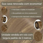 Manta Vinílica 0,7mm Antiderrapante 26m² Imita Madeira Fosco