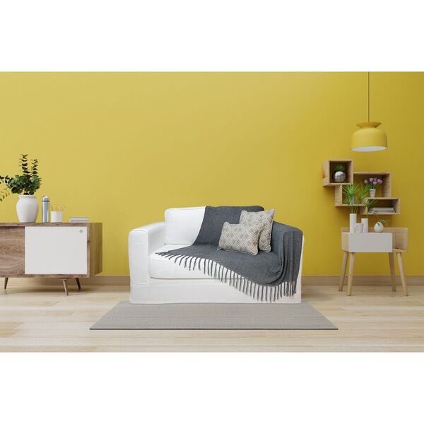 Manta Xale De Chenille Com Franja 1,20m X  X 1,80m Cinza Graf