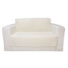 Manta Xale De Chenille Com Franja 1,20m X  X 1,80m Cor Crua