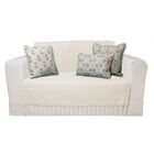 Manta Xale De Chenille Com Franja 1,20m X  X 1,80m Cor Crua