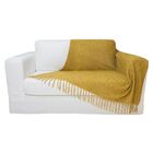 Manta Xale De Chenille Com Franja 1,20m X  X 1,80m Cor Mostar