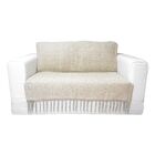 Manta Xale De Chenille Com Franja 1,20m X  X 1,80m Cor Palha