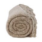 Manta Xale De Chenille Com Franja 1,20m X  X 1,80m Cor Rosa S