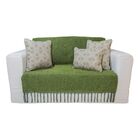 Manta Xale De Chenille Com Franja 1,20m X  X 1,80m Cor Verde