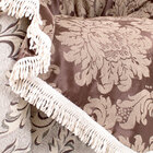 Manta Xale Para Sofá 2,30m X 1,50m Tabaco Jacquard Para Sofá