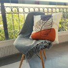 Manta Xale Para Sofá Cadeira Poltrona Algodão Cinza 1,40 X 1,