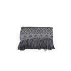 Manta Xale Rustic  Jacquard 1 Pç Cinza