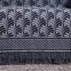 Manta Xale Rustic  Jacquard 1 Pç Preto Pal