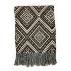 Manta Xale Sofá Tipo Capa Jacquard 1,60x1,40m Agra Marrom