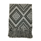 Manta Xale Sofá Tipo Capa Jacquard 2,10x1,40m Agra Cinza