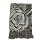 Manta Xale Sofá Tipo Capa Jacquard 2,10x1,40m Agra Cinza