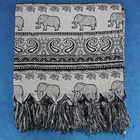 Manta Xale Sofá Tipo Capa Jacquard India6 Preto1,80x1,40