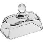 Manteigueira 7x11x7cm Vidro Transparente