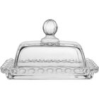 Manteigueira 8x14x9cm Vidro Transparente