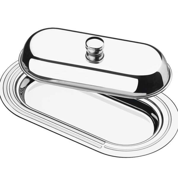 Manteigueira Ciclo Em Aco Inox Com Tampa Tramontina