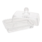 Manteigueira Cristal De Chumbo Com Tampa Pearl Transparente 1