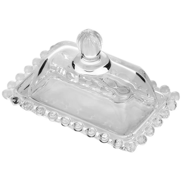 Manteigueira Cristal Pearl 11 X 7cm Wolff