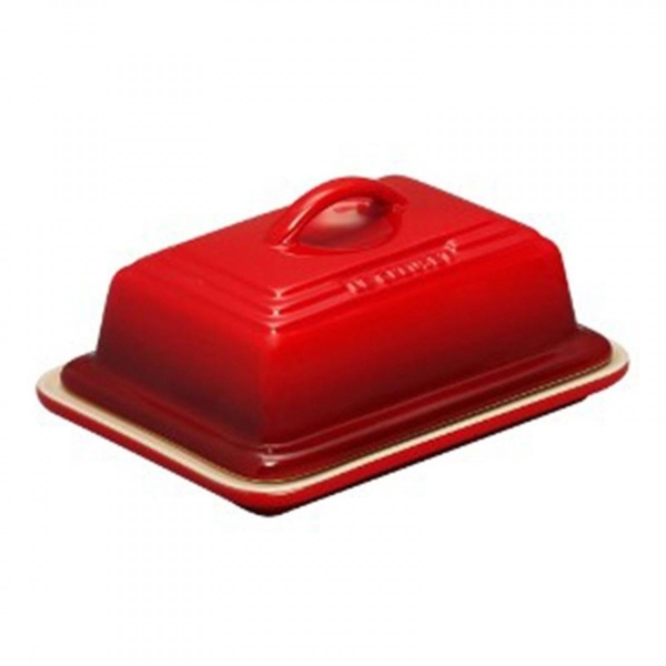 Manteigueira De Cerâmica - Oficial Le Creuset - Vermelho