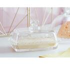 Manteigueira De Cristal Com Tampa Coraçao Lyor 1703