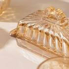 Manteigueira De Cristal Ecológico Imperial Âmbar Metalizado 1