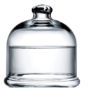 Manteigueira De Vidro Redondo