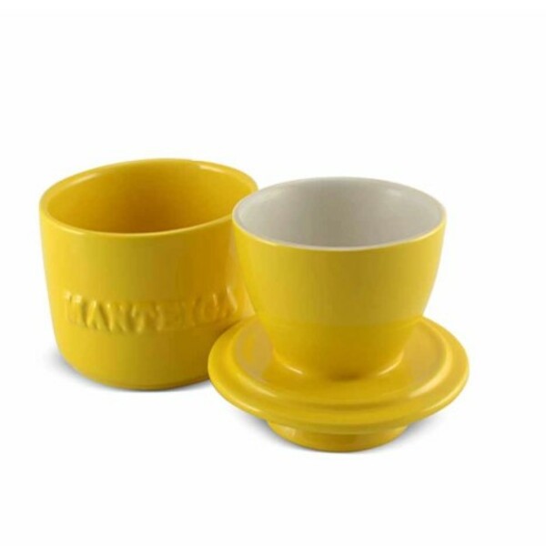 Manteigueira Francesa De Cerãmica Ceraflame 250gr  Amarela