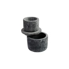 Manteigueira Francesa Redonda Servir Decorar Pedra Sabão 9cm