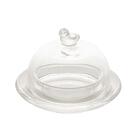 Manteigueira Lyor Pássaro De Cristal 9,5cm X 6,5cm