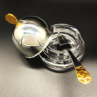 Manteigueira Ravena Nocc Com Detalhes Em Ouro 24k Com Espátula