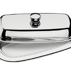 Manteigueira Service Retangular Em Aco Inox Com Tampa Tramont