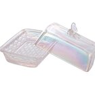 Manteigueira Vidro Furta-cor De Tampa Com Puxador Borboleta T