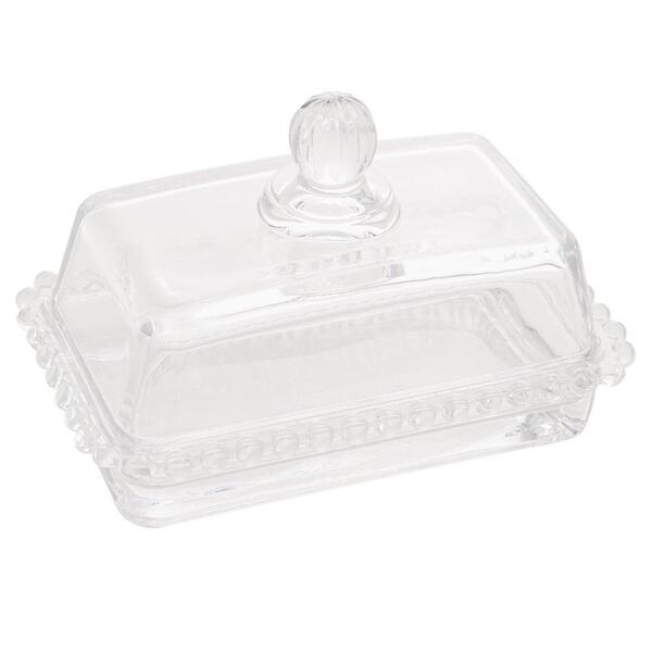 Manteigueira Wolff Pearl De Cristal 17cm X 10,5cm X 10cm