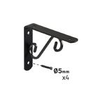 Mao Fran Col Volute 14cm preta