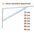 Mão Francesa 15cm 24 Peças Suporte Cantoneira P/ Prateleira