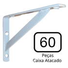 Mão Francesa 20cm 60 Pçs Suporte Cantoneira Para Prateleira