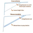 Mão Francesa 25cm 42 Pçs Suporte Cantoneira Para Prateleira