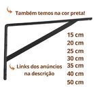 Mão Francesa 30 Cm 5 Pçs Suporte Cantoneira Prateleira Preta