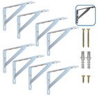 Mão Francesa 35 Cm Kit 8 Pçs Suporte Cantoneira Prateleira