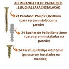 Mão Francesa 40 Cm 14pçs Suporte Cantoneira Prateleira Preta