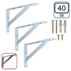 Mão Francesa 40 Cm 3 Pcs Suporte Cantoneira Para Prateleira