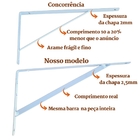 Mão Francesa 50 Cm 60 Pcs Suporte Cantoneira Para Prateleira