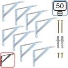 Mão Francesa 50 Cm 8 Pcs Suporte Cantoneira Para Prateleira