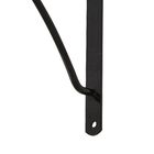 Mão Francesa Aço Preto 20cm Concavo Utilfer