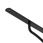 Mão Francesa Aço Preto 20cm Concavo Utilfer