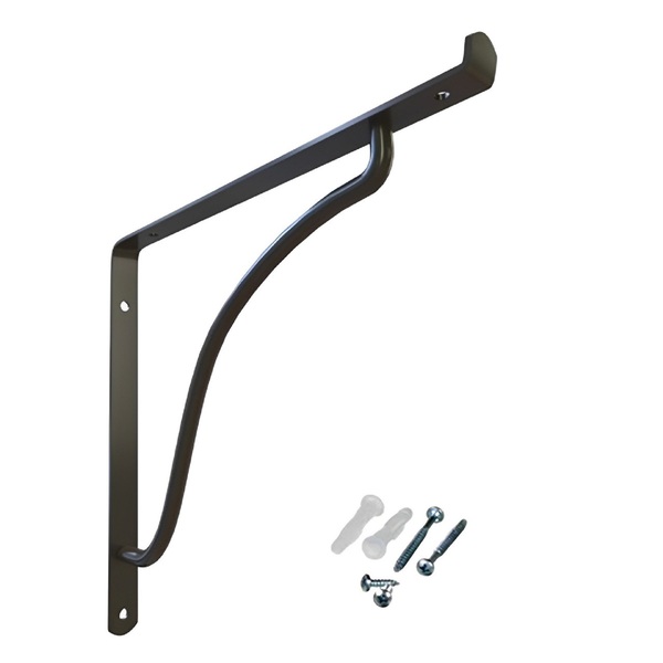 Mão Francesa com Fixação Aço Preto 20,5x15cm Utilfer