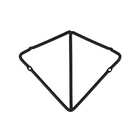 Mão Francesa com Fixação Aço Preto 20x12cm Line Utilfer