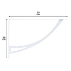 Mão Francesa Aço DS Artefatos 20x30 Branca