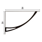 Mão Francesa Aço DS Artefatos 20x30 Preta