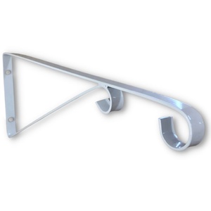 Foto de Mão Francesa Ferro 20cm Pendurar Vaso Plantas Parede Branco